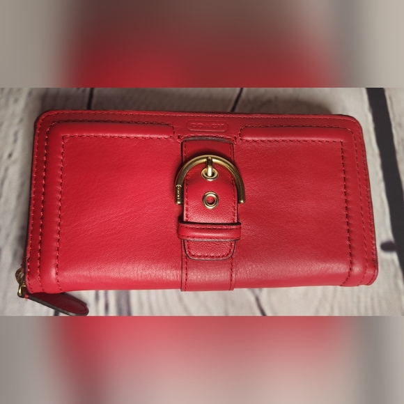 Coach RED Wallet NWT - Picture 3 of 6